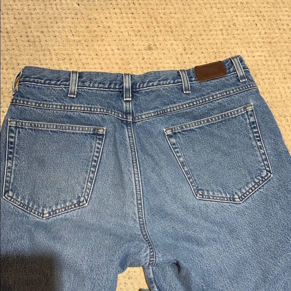 LL Bean Relaxed Fit Flannel Lined Jeans - Picture 4 of 8